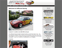 Tablet Screenshot of differentracing.com